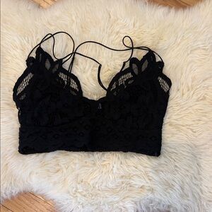 Free people black lace bralette